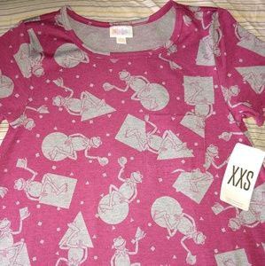 Lularoe Disney Red Kermit XXS Carly